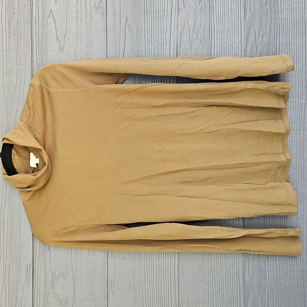 J. Crew Women's Olive Green Tissue Tee Turtleneck Sweater